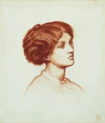 Mrs. Frederick Leyland, 1867 (Rötel auf Papier)